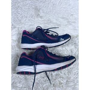 Ryka Dash 3 Shoes Womens Size 9.5W Blue Pink Mesh REACT2U Comfort Walking